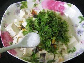 香菜拌豆腐 香菜拌豆腐