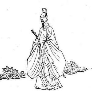 《屈子行吟圖》局部