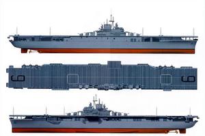 埃塞克斯級航空母艦三視圖