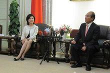 白嘉莉拜會王金平