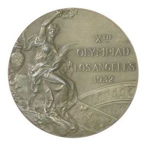 1932年洛杉磯第10屆奧運會獎牌正面