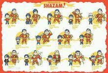 各個時期的沙贊形象（1940年 — 2014年）