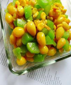 萵筍炒銀杏 萵筍炒銀杏