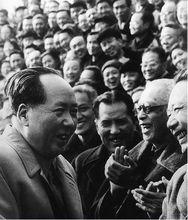 毛澤東主席接見孟繼懋(右三)