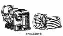 在工具機上製造蛇形管