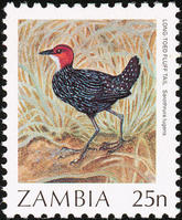 栗頭侏秧雞(利比亞郵票)