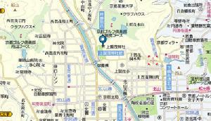 （圖）賀茂別雷神社在地圖上的位置