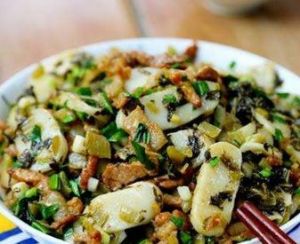 雪菜黃豆炒年糕 雪菜黃豆炒年糕