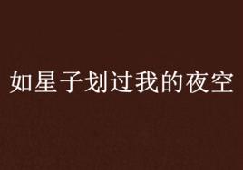 如星子划過我的夜空
