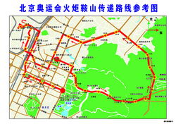 北京奧運會火炬傳遞路線