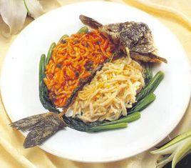 炒魚絲糊 炒魚絲糊