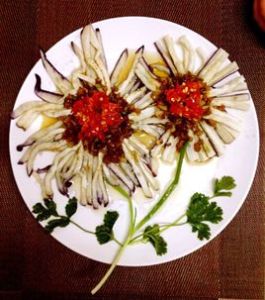 菊花蒸茄子 菊花蒸茄子