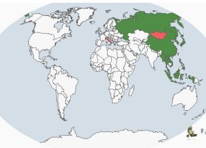 紫背葦鳽分布圖