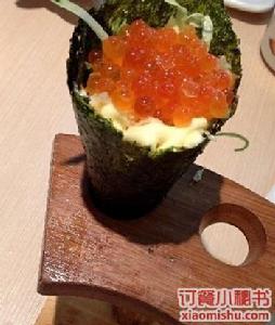 三文魚蟹子手卷