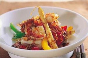 人參炒蝦 人參炒蝦