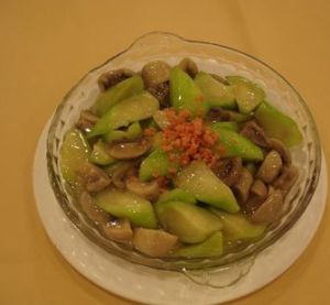 絲瓜炒蘑菇