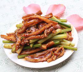 牛肚炒蒜苗 牛肚炒蒜苗