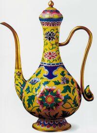 畫琺瑯執壺 畫琺瑯執壺