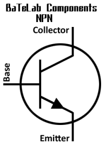 NPN型電晶體的電路符號