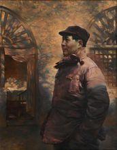 周長春油畫《日出東方》