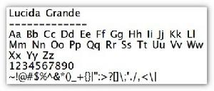 Lucida Grande Lucida Grande