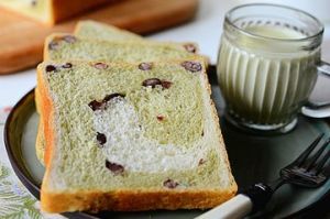 抹茶紅豆吐司 抹茶紅豆吐司