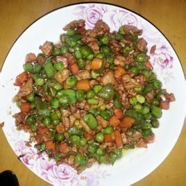 青豆炒肉 青豆炒肉