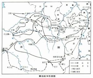 普法戰爭形勢圖