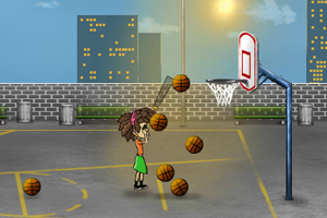 美女練投籃 美女練投籃