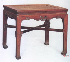 明黃花梨有束腰十字棖長方凳