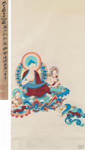 龍女禮佛圖 龍女禮佛圖