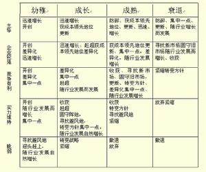 ADL矩陣企業生命周期矩陣