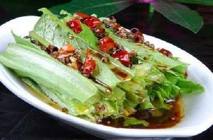 熗拌油麥菜 熗拌油麥菜