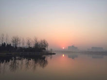 北湖衛星湖晚霞