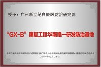 GX—B分型多維白癜風康復工程之9大項目