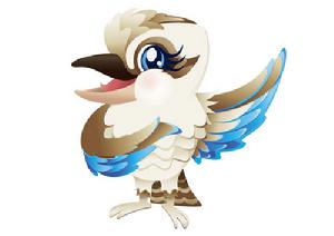 澳大利亞國家館吉祥物——笑翠鳥