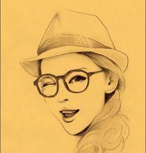 一日一畫&middot;素描：美少女