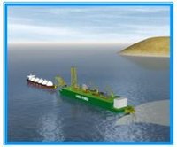 使用YOKE進行錨泊的浮體