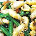 韭菜苔炒河蝦 韭菜苔炒河蝦