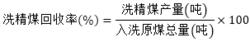 洗精煤回收率
