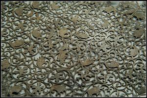 唐平脫漆器銀飾片 唐平脫漆器銀飾片