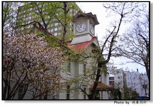 這個鐘樓的前生是札幌農業學校的體育場,札幌農業學校又是現在的北海道大學的前生。北海道人認為,北海道之所以有今天這樣的繁榮景象,是由北海道大學培養出來的人才們用他們的智慧與雙手創造出來的。吃水不忘挖井人。北海道人就是用這種方式紀念那些開墾這片荒地的墾荒者的。