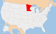 明尼蘇達州的地理位置