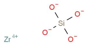 矽酸鋯分子結構圖