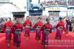 中國文聯中國視協組織影視藝術家赴河北白溝鎮慰問演出