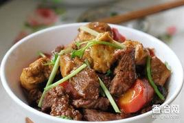 油豆腐泡燒牛肉 油豆腐泡燒牛肉