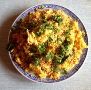 雞蛋肉餅咖喱飯 雞蛋肉餅咖喱飯