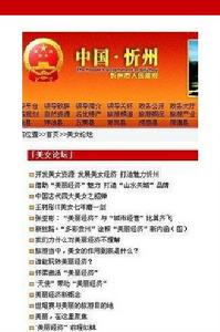 官方“美女論壇”截圖