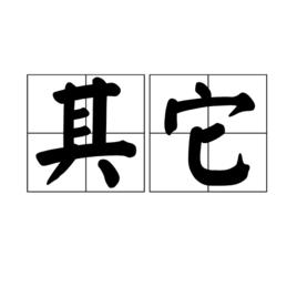 其它 其它