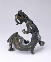 魏錯金銅蟠龍 魏錯金銅蟠龍